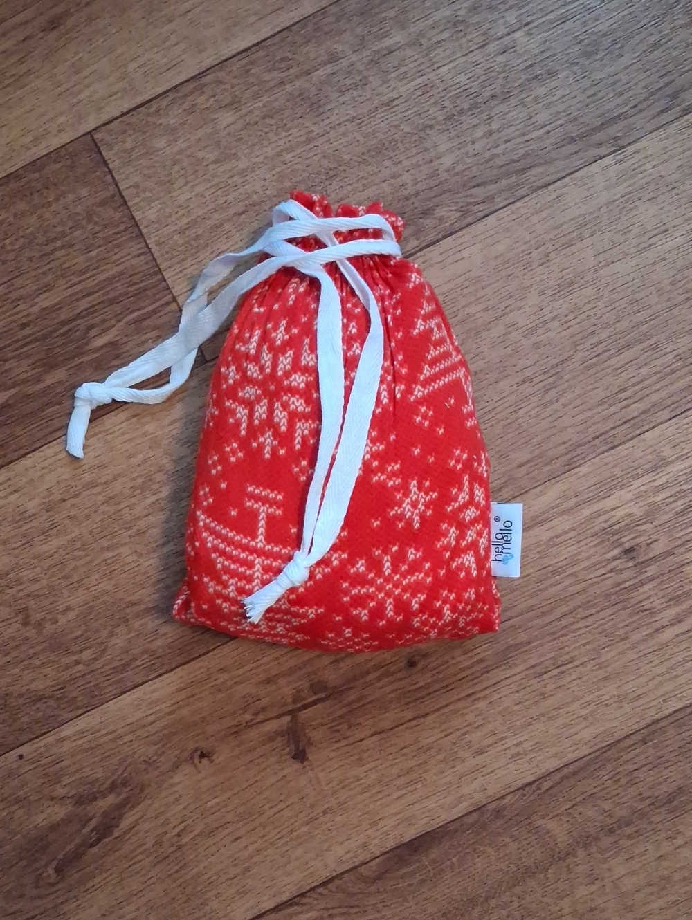 Christmas Drawstring Gift Bag with Matching Christmas Pj Pants.
